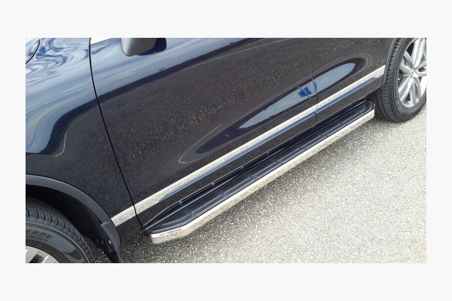 Volkswagen Touareg 2010–2018 OEM-tyyliset sivuastinlaudat V1 (2 kpl, alumiini) Image