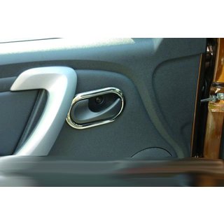 Carmos sisäovenkahvojen suojakuoret (4 kpl, ruostumaton teräs) Renault Duster 2008–2017 kuva 4