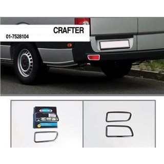 Heijastimien kromikehykset (2 kpl, ruostumatonta terästä) Volkswagen Crafter 2006–2016 kuva 4