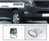 Mercedes Sprinter W906 2006–2018 Kromikehykset sumuvaloihin 2013↗ (2 kpl, ruostumaton teräs) kuva 3