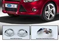 Ford Focus III 2011–2017 Kromiset sumuvalojen kehykset (2 kpl, muovi) kuva 1