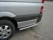 Mercedes Sprinter W907/W910 2018– Sivutoputket takapyörän taakse (2 kpl, ruostumaton teräs) kuva 5