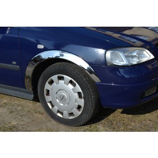 Pyöränkaaren kromilistat (4 kpl, ruostumaton teräs) Opel Astra G Classic 1998–2012 kuva 1