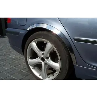 Pyöränkaaren kromilistat (4 kpl, ruostumaton teräs) BMW 3-sarja E46 1998–2006 kuva 1