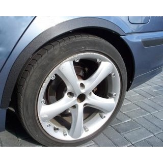 Lokasuojan kaarilevikkeet (4 kpl, mustat) BMW 3-sarja E46 1998–2006 kuva 1