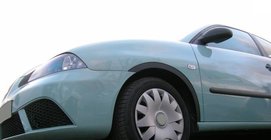 Seat Ibiza 2002–2009 Lokasuojan kaarilevikkeet (4 kpl, mustat) kuva 1