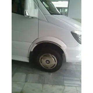 Kapeat pyöränkaaren listat (4 kpl, ruostumaton teräs) Volkswagen Crafter 2006–2016 kuva 3