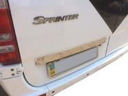 Mercedes Sprinter W906 2006–2018 Rekisterikilven ylälista (ruostumaton teräs) kuva 1