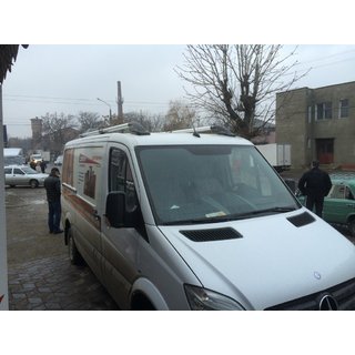 Shark-kattokaiteet (mustat jalat) Mercedes Sprinter W906 2006–2018 kuva 3