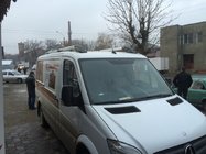 Mercedes Sprinter W906 2006–2018 Shark-kattokaiteet (mustat jalat) kuva 3