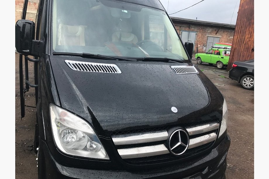 Mercedes Sprinter W906 2006–2018 Etusäleikön listat (2006-2013, ruostumaton teräs) OmsaLine - italialaista ruostumatonta terasta Image