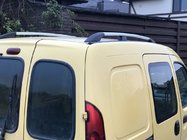 Renault Kangoo 1998–2008 Kromatut kattokaiteet Vakiopohja, muovijalat kuva 1