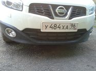 Nissan Qashqai 2007–2010 Sumuvalojen kehykset syvennyksellä (2 kpl, muovi) kuva 6