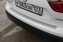 Nissan Qashqai 2014–2021 OmsaLine takapuskurin suojalista (2014-2017, ruostumaton teräs) kuva 3