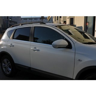 Ikkunoiden ulkolistat (4 kpl, ruostumaton teräs) Nissan Qashqai 2007–2010 kuva 2