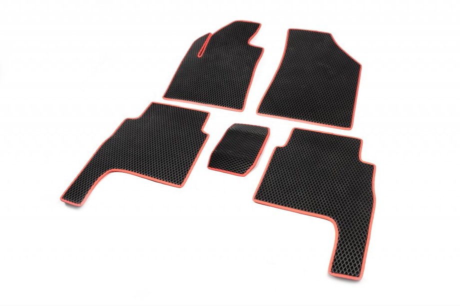 Hyundai Santa Fe 2 2006–2012 EVA-lattiamatot (mustat) 2010–2012 Image