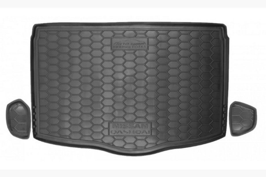 Nissan Qashqai 2014–2021 Tavaratilan kaukalomatto 2017+ alemmalle tasolle (Autogumm, muovi) Image