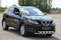 Nissan Qashqai 2007–2010 Etusuojakaari ST015 (ruostumaton teräs) kuva 3