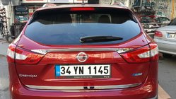 Nissan Qashqai 2014–2021 Takalukun reunalista (ruostumaton teräs) kuva 5