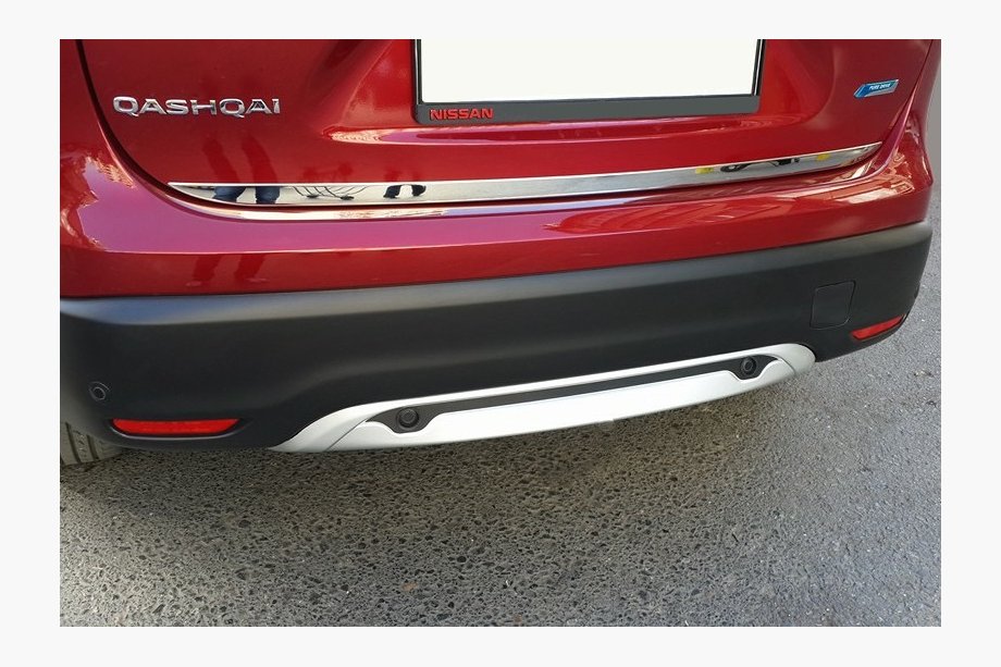 Nissan Qashqai 2014–2021 Takalukun reunalista (ruostumaton teräs) Image