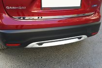 Nissan Qashqai 2014–2021 Takalukun reunalista (ruostumaton teräs) kuva 1