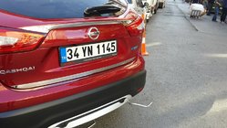Nissan Qashqai 2014–2021 Takalukun reunalista (ruostumaton teräs) kuva 6