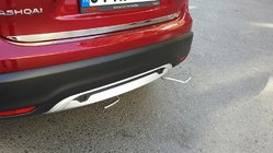 Nissan Qashqai 2014–2021 Takalukun reunalista (ruostumaton teräs) kuva 3