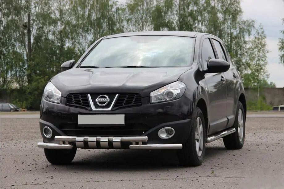 Nissan Qashqai 2010–2014 Etusuojaputki ST009-15 (ruostumaton teräs) Image