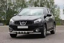 Nissan Qashqai 2010–2014 Etusuojaputki ST009-15 (ruostumaton teräs) kuva 1