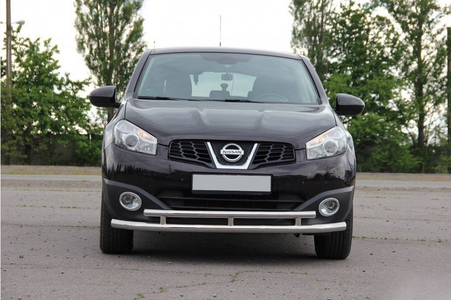 Nissan Qashqai 2010–2014 Etuinen tuplaputkikaari ST016 (ruostumaton) 70/42 mm Image