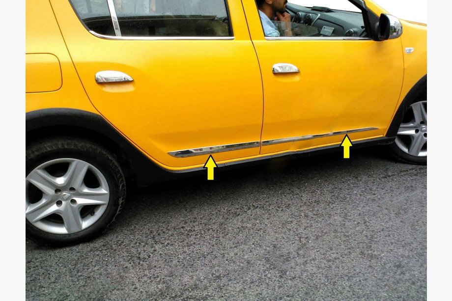 Renault Sandero 2013–2022 Ovilistat (4 kpl, ruostumaton teräs) Image