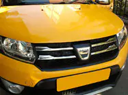 Dacia Sandero 2013–2020 Säleikön listat, versio 2 (4 kpl, ruostumaton teräs) kuva 1