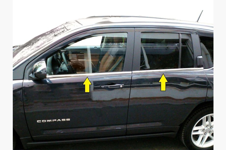 Jeep Compass 2006–2016 Ikkunoiden alareunalistat (RST) Image