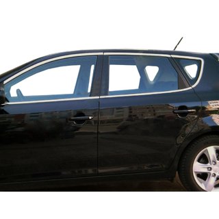 Täydellinen ikkunalistojen sarja (ruostumaton teräs) Kia Ceed 2007–2012