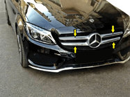 Mercedes C-class W205 2014–2021 Säleikön suojalista (ruostumaton teräs) kuva 2