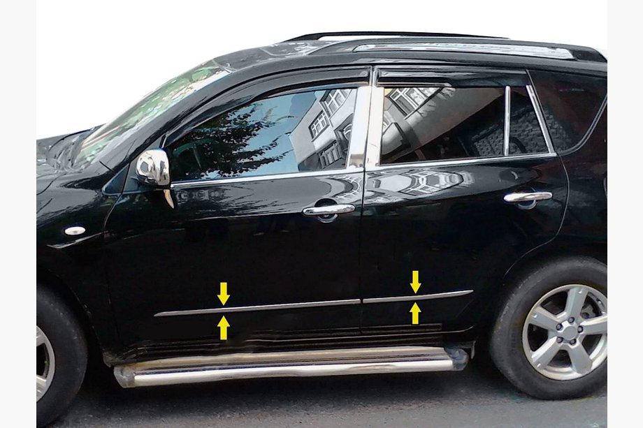 Toyota Rav 4 2006–2013 Ovilistat (ruostumaton teräs) Image