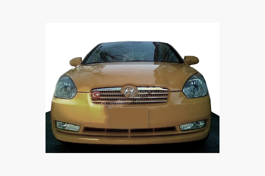 Hyundai Accent 2006–2010 Etusäleikön suojalistat (2 kpl, ruostumaton teräs) Image