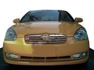 Hyundai Accent 2006–2010 Etusäleikön suojalistat (2 kpl, ruostumaton teräs) kuva 1
