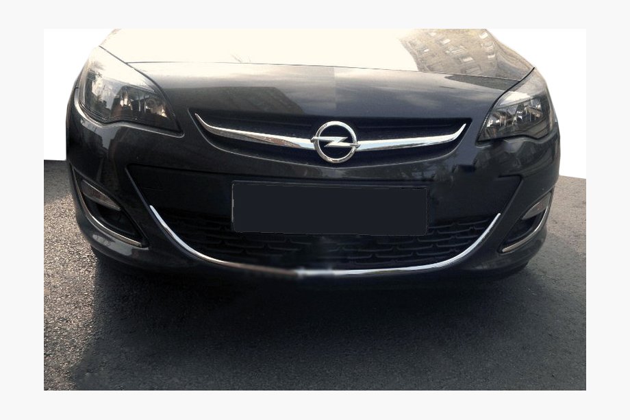 Opel Astra J 2009–2015 Etupuskurin suojalista (ruostumaton teräs) Image