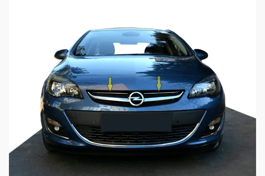Opel Astra J 2009–2015 Etusäleikön listat 2012-2015 (ruostumaton teräs) Image