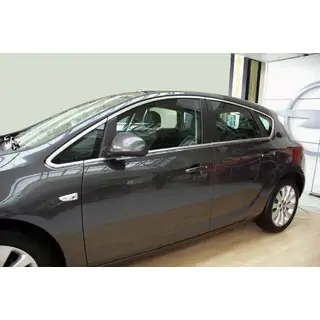 Täydellinen ikkunakehyslistasarja (HB, 12 kpl, ruostumaton teräs) Opel Astra J 2009–2015 kuva 1