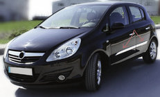 Opel Corsa D 2007–2014 Oven kromilistat (4 kpl, ruostumaton teräs) kuva 1
