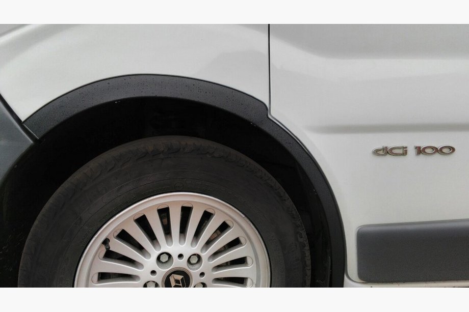 Opel Vivaro 2001–2015 Pyöränkaarilistat (4 kpl, mustat) 2007-2015, musta muovi Image
