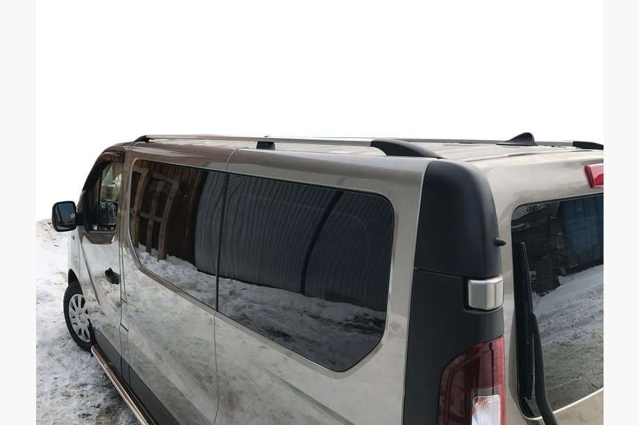 Renault Trafic 2015– Kromatut kattokaiteet Lyhyt, muovijalat Image