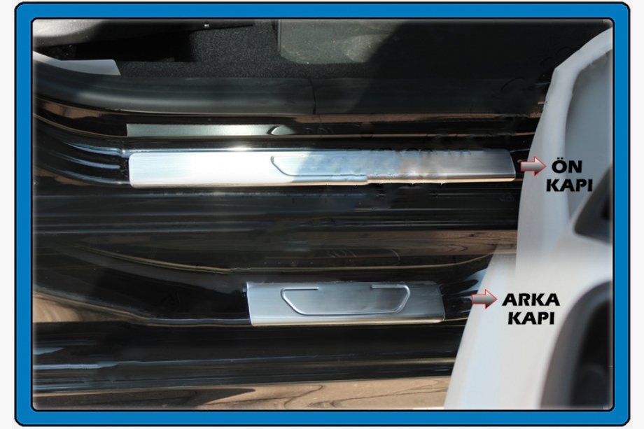 Citroen C-Elysee 2013–2022 OmsaLine kynnyslistat (4 kpl, ruostumaton teräs) Image