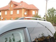 Volkswagen Caddy 2010–2015 Kromatut kattokaiteet kuva 2