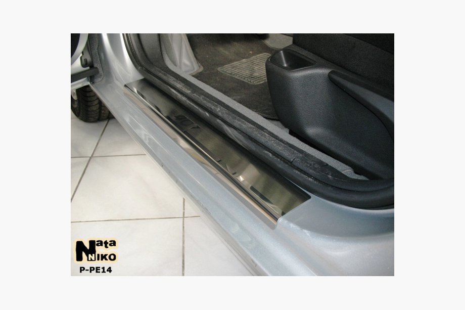 Peugeot 407 2004–2011 Nataniko ovikynnyslistat (4 kpl, ruostumaton teräs) Image