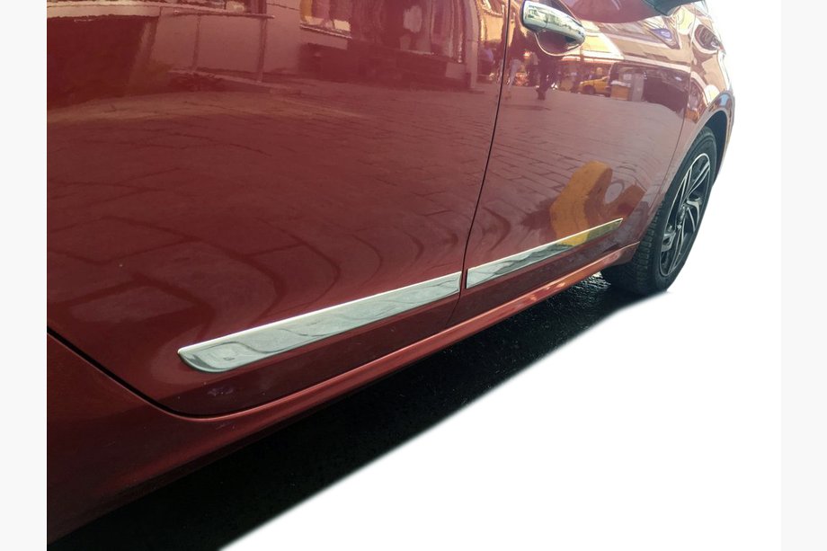 Peugeot 208 2012–2019 Ovilistat (4 kpl, ruostumaton teräs) Image