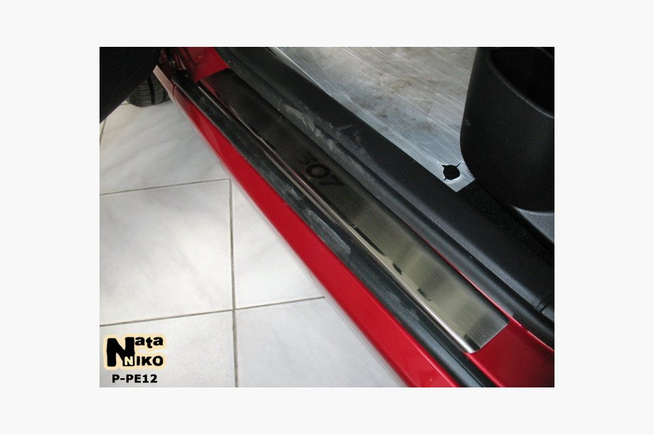 Peugeot 307 2001–2008 Nataniko ovikynnyslistat (4 kpl, ruostumaton teräs) Image