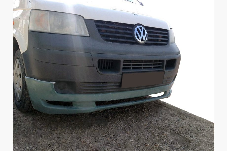 Volkswagen T5 Transporter 2003–2010 ABT etupuskurin alalippa sivuläpillä (maalattava) Kuva 2